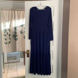 Saint + Sofia jersey maxi dress.